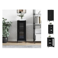 VidaXL Sideboard Schwarz 34,5x34x90 cm Holzwerkstoff