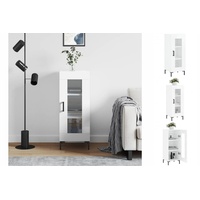 VidaXL Sideboard Hochglanz-Weiß 34,5x34x90 cm Holzwerkstoff