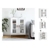 VidaXL Sideboard Hochglanz-Weiß 69,5x34x90 cm Holzwerkstoff