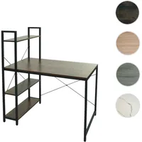 Mendler Schreibtisch HWC-K81 Kiefer braun