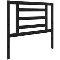 VidaXL Kopfteil Schwarz 96x4x100 cm Massivholz Kiefer