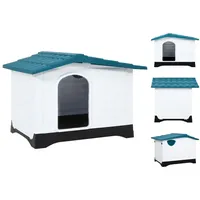 VidaXL Hundehütte Blau 90,5x68x66 cm Polypropylen