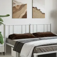 VidaXL Kopfteil Metall Weiß 193 cm