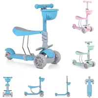 Moni Kinderroller Bubblegum 2 in 1, Höhe einstellbar, Sitz