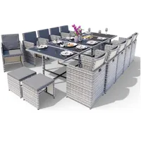 Swing&Harmonie Vegas Polyrattan Sitzgruppe Esstisch Lounge Gartenmöbel Sitzgarnitur Set