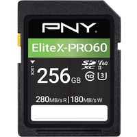 PNY EliteX-PRO 60 R280/W180 SDXC 256GB, UHS-II U3, Class
