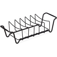 Relaxdays Rippchenhalter 20 cm Stahl schwarz