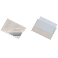 Durable Visitenkartentasche selbstklebend transparent, für 1 Visitenkarte, 100 St.
