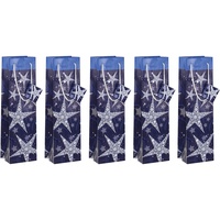 Sigel Geschenktüten für Flaschen Shining Star Motiv 10,0 x