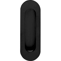 INTERSTEEL Schiebetürmuschel 4476 VA schwarz ov.bl.L.120mm B.40mm