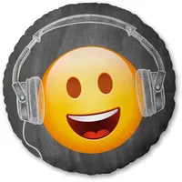 Herding Emot!x Rundkissen 40 x 40 cm Mehrfarbig