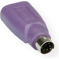 Value PS/2 - USB Tastatur-Adapter, violett