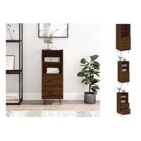 VidaXL Sideboard Braun Eichen-Optik 34,5x34x90 cm Holzwerkstoff