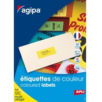 APLI agipa Adress-Etiketten, 70 x 35 mm, neon orange
