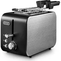 De'Longhi 0230120014 Ctx2203 toaster, Edelstahl, Schwarz