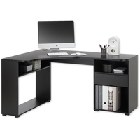 Bega office Eckschreibtisch »BC3155«, schwarz mit Ablagefächer und Schublade,