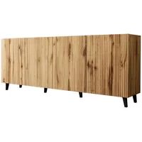 Mirjan24 Kommode, Braun, Holzwerkstoff, Holz Optik, 201x83x42 cm, Wohnzimmer,