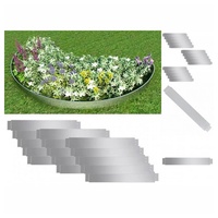 VidaXL Rasenkante 15-er Set Verzinkter Stahl 100x14 cm