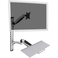 Digitus Flexibler Arbeitsplatz,Wandm. (Wand, 27"), Monitor Halterung, Schwarz