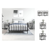 VidaXL Nachttische 2 Stk. Grau Sonoma 40x42x55 cm Holzwerkstoff