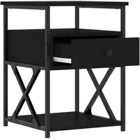 VidaXL Nachtschrank 40 x 42 x 55 cm Schwarz