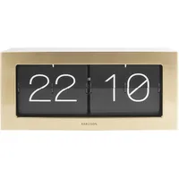 Karlsson Wand-/Tischuhr Boxed - Flip XL - Gold -