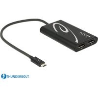 DeLock 62708 + Adapter, Schwarz