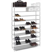 Relaxdays Schuhregal Stoff, HBT: 175,5x100x29 cm, für 50 Paar
