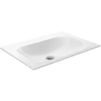 Keuco X-Line 65,5x49,3cm, o. ÜL und Hahnloch, weiß