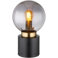 GLOBO Tischleuchte Marka Schwarz/Messing Ø 15 cm