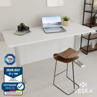 Veska Höhenverstellbarer Schreibtisch (140 x 70 cm) - Sitz-