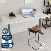 Veska Höhenverstellbarer Schreibtisch (140 x 70 cm) - Sitz-