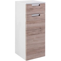 Schildmeyer Midischrank Rilana 130479, weiß Glanz/Eiche Sanremo Dekor, 88,5