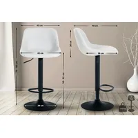 CLP Barhocker Loft weiß/Kunstleder
