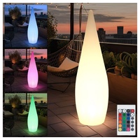 GLOBO RGB LED dimmbar Terrassenlampe Garten mit Fernbedienung, Kunststoff
