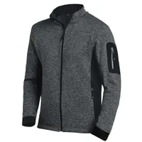 FHB Strickfleecejacke CHRISTOPH anthrazit/schwarz 100 % PES 1 St.
