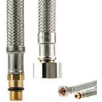 Tecuro Anschlussschlauch 500 mm silber