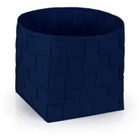 N8WERK Filz-Aufbewahrungskorb 40 x 40 x 40 cm dunkelblau