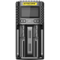 Nitecore UMS2, USB-Schnell-Ladegerät QC 2.0 kompatibel für Li-Ion, Akkus,