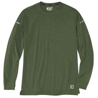 CARHARTT Lightweight L/S Pocket T-Shirt - chive heather -
