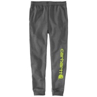 CARHARTT Tapered Graphic, Jogginghose - Dunkelgrau/Neon-Gelb - S