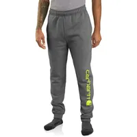 CARHARTT Tapered Graphic, Jogginghose - Dunkelgrau/Neon-Gelb - L