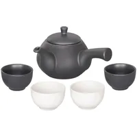 Tea4chill China-Trends Japanisches Teeset: Teekanne 500ml mit seitlichem Griff