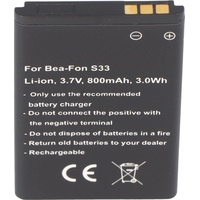 AccuCell Nachbau Akku kompatibel Bea-Fon S33, C140, C240 Akku