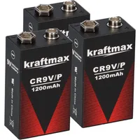 XCell 3x Kraftmax Lithium 9V Block Hochleistungs- Batterien für