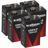 XCell Kraftmax Lithium 9V Block Hochleistungs-Batterien für Rauchmelder 5