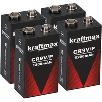 XCell Kraftmax Lithium 9V Block Hochleistungs- Batterien für Rauchmelder