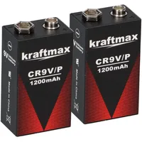 XCell 2x Kraftmax Lithium 9V Block Hochleistungs- Batterien für