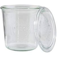 APS 82347 2er-Set Weck-Glas mit Deckel, Einmachglas, Sturzform, 580