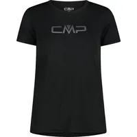 CMP Damen T-Shirt, Nero, 40, 39T5676P
